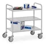 FETRA 4882 Bürowagen grau 3 Ebenen 53,5 x 90,0 x 92,5 cm