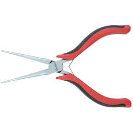 Connex Elektronik Flachspitzzange mit Doppelfeder Zwei-Komponentengriffen Spitzzange