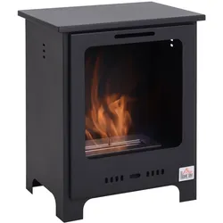 HOMCOM Ethanol-Kamin Metall
