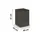 Möbel Kraft Nachtschrank Flipp 40 x 40 x 61 cm Schwarz
