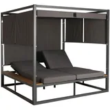 MCW Lounge-Gartenliege M63 Dunkelgrau