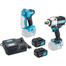 HAZET Akku-Schlagschrauber 18 Volt inkl. 1 x 5,0 Ah + Zubehör-Set