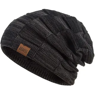 REDESS Beanie Mütze für Herren und Damen Winter Warme Mützen Stricken Slouchy Thick Skull Cap