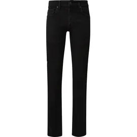 QS Denim Pete/ Regular Fit / Mid Rise / Straight Leg - schwarz - 29/30