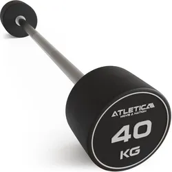 Langhantel | Kompakt | 40kg | 90 cm Innenmaß | Einzeln SCHWARZ No Size