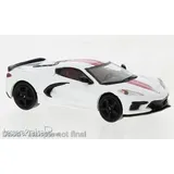 PCX87 0673 - Chevrolet Corvette C8 weiss/rot 1:87