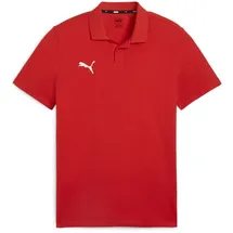 Puma teamGOAL Casuals Poloshirt Herren 01 red/white L