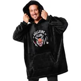 Stranger Things Hoodie Decke für Männer und Teenager, Hellfire Club Fleece Hoodie Decke mit Ärmeln - Geschenke für Männer - Einheitsgröße