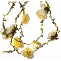 LED Lichterkette Rosen 10Blumen Rosenblüten Deko Hochzeit Valentinstag