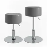 Vicco Hocker Kunstleder 34 x 67 x 0 cm Grau