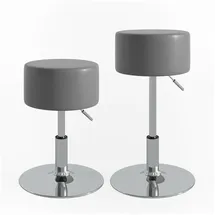 Vicco Hocker Kunstleder 34 x 67 x 0 cm Grau