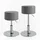 Vicco Hocker Kunstleder 34 x 67 x 0 cm Grau