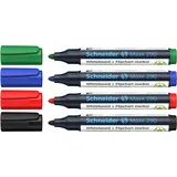 Schneider Whiteboard-Marker Maxx 290 4 St. Schwarz/Weiß/Mehrfarbig