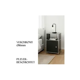 Floordirekt Concept Epure MK-040 Regal 40 x 40 x 65 cm Schwarz