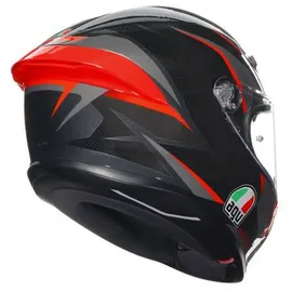 AGV K6 S Slashcut schwarz / grau / rot XS