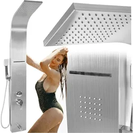 briso Duschpaneel mit Hydromassage, Armatur, Duschsäule, Regendusche