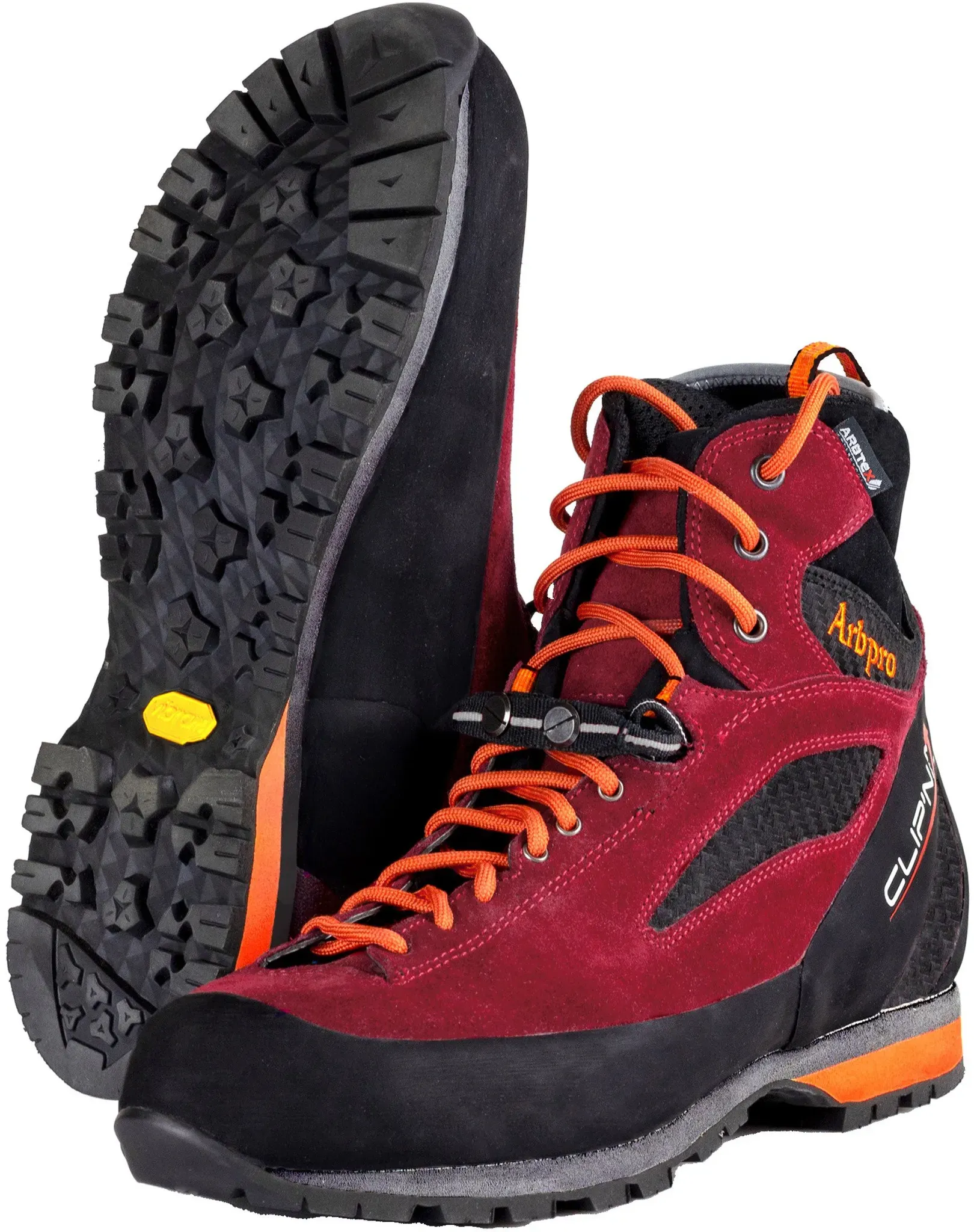 Arbpro Kletterschuhe Clip'n Step, rot, 47