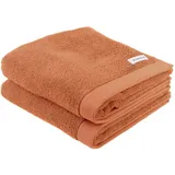 Tom Tailor Color Bath Handtuch 50 x 100 cm dark coral 2 St.