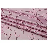 Satinstoff meterware Pflaume Jacquard Brokat Stoff 90cm Breit Meterware Für Kleidung Handarbeit Taschen Kissen Cheongsam(Color:Rosa)
