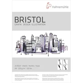 Hahnemühle Bristol Zeichenblock 20 Blatt 250 g/m2 weiß