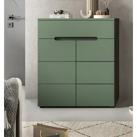 Home Affaire REHAT 80 x 94 x 37 cm 2 Türen, 1 Schubkasten, 4 Fächer grau / grau