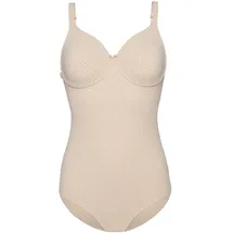 SUSA Body SUSA "Body mit Bügel Montreal", Damen, Gr. 90, E, beige, Stoff, Obermaterial: 74% Polyamid PA. 26% Elasthan EL., Bodies