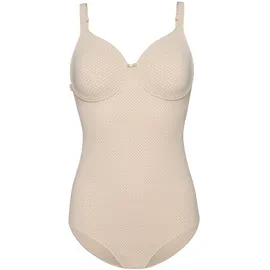 SUSA Body SUSA "Body mit Bügel Montreal", Damen, Gr. 90, E, beige, Stoff, Obermaterial: 74% Polyamid PA. 26% Elasthan EL., Bodies