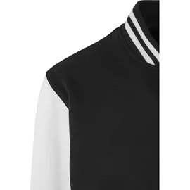 URBAN CLASSICS 2-tone College Sweat Basic Jacke Black / White S