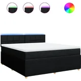 vidaXL Boxspringbett 180 x 200 cm Schwarz