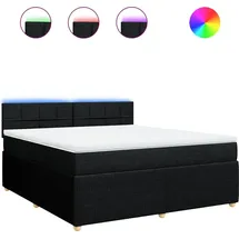 vidaXL Boxspringbett 180 x 200 cm Schwarz