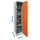 Proregal Putzmittelschrank AMEGO 180 x 40 x 40 cm Orange-Grau