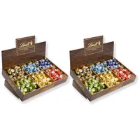 LINDT 2x Lindor Mischung Thekendisplay je 1,72kg Vollmilch Feinherb Pistazie MHD