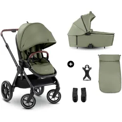 Kombi-Kinderwagen HAUCK "Comfort N Care", Baby, grün (olive), Kinderwagen, Belastbarkeit bis 22 kg