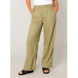 Base Level Yul Leinenhose lässig Grün 44