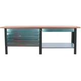 Proregal Werkbank Anthrazit Metall, Rechteckig, 210x86.5x75 cm, Freizeit, Heimwerken, Werkstatt, Werkbänke