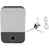 Mini-nackenventilator, Tragbar, Mit Verstellbarem Kabel, Usb-aufladbar, Leise, 3 Geschwindigkeitsstufen, Schwarz.