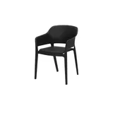 Möbel Kraft Lacona Stapelstuhl 55 x 54,5 x 77,5 cm schwarz/weiß