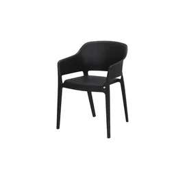 Möbel Kraft Lacona Stapelstuhl 55 x 54,5 x 77,5 cm schwarz/weiß