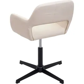Mendler Esszimmerstuhl HWC-A50 IV Kunstleder creme schwarz