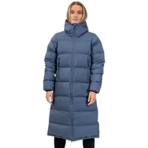 Bergans Damen Urban Down Long Mantel (Größe XL, blau)