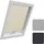 Woltu Thermorollo Dachfenster 60 x 115 cm beige