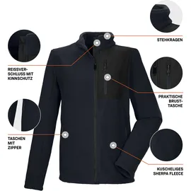 KILLTEC KOW 105 MN FLC JCKT Schwarz/Blau XXL
