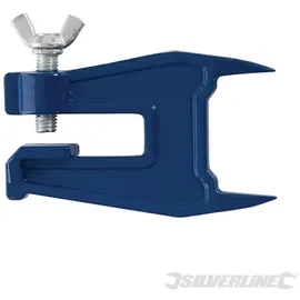 Silverline Schraubstock Holz/Metall 16 mm blau