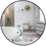 Floordirekt Wandspiegel Bella 60 x 60 cm Schwarz