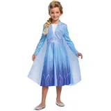Disguise Disney Elsa Kostüm für Mädchen, Eiskönigin Kleid, Prinzessin Kostüm, Perfekt für Karneval und Fasching, 5-6 Jahre