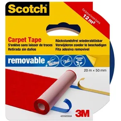 3M Scotch Teppichklebeband 42032050, 50 mm x 20 m, blau