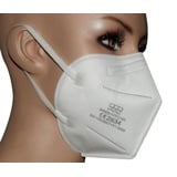 20x FFP2 Maske Mundschutz Staubschutz Schutzmaske Maske CE zertifiz. Mund Nase - Weiß