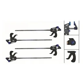Vago-Tools 4x Schnellspannzwinge 450 mm Einhandzwinge Klemmzwinge