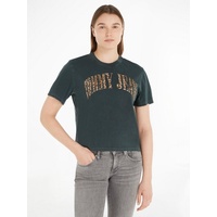 Tommy Jeans T-Shirt »TJW CLS LEO SS«, mit Markenlabel, grau