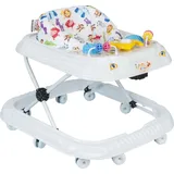 Baby Gehwagen Gehfrei Lauflernwagen Babywalker Lauflernhilfe Alpina (weiss)